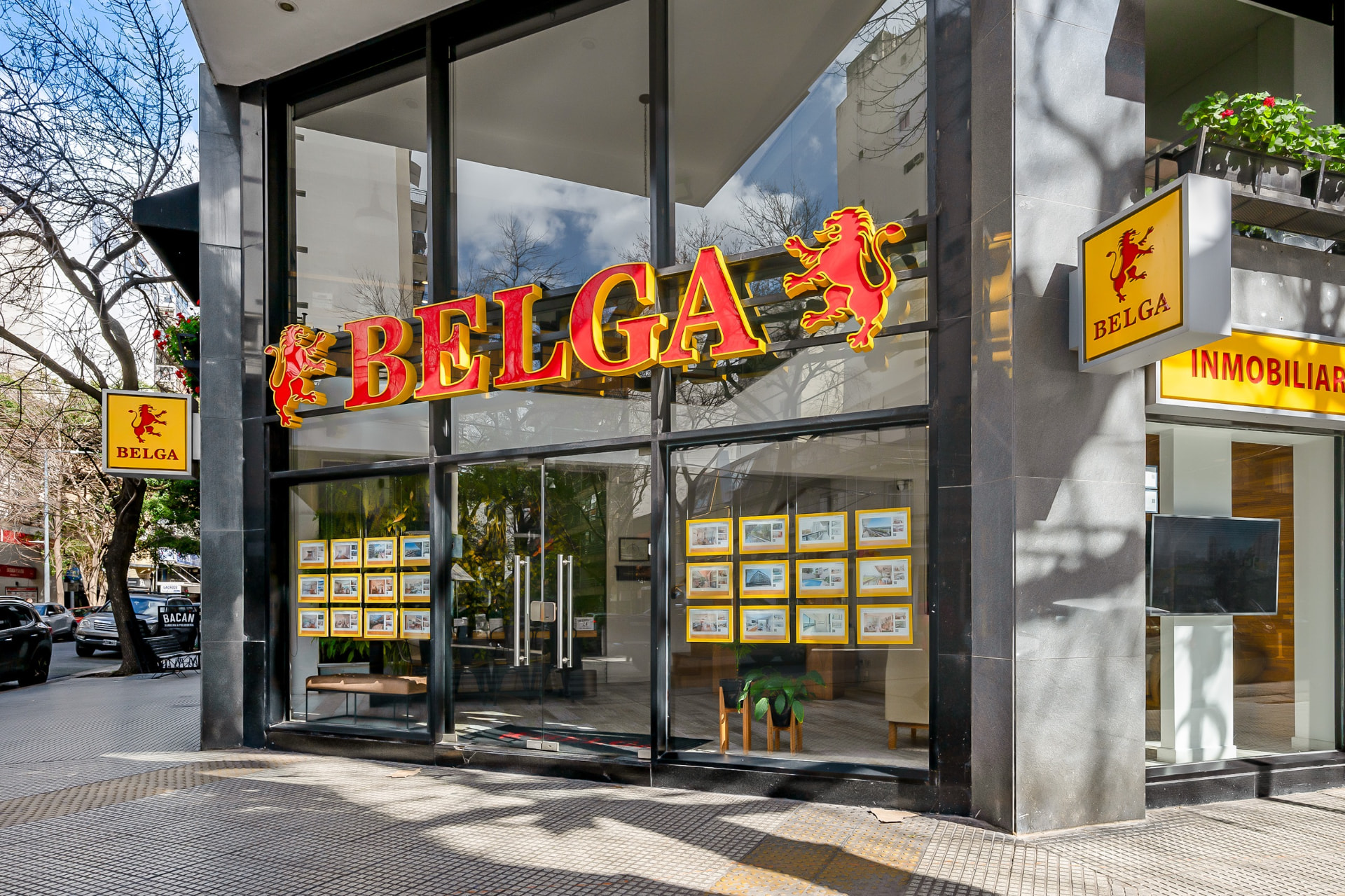 Fachada de Casa Central La Imprenta de Belga Inmobiliaria en Gorostiaga 1601, Palermo